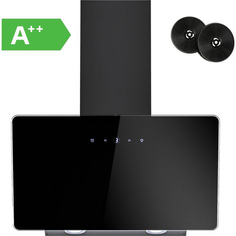 FIREGAS Dunstabzugshaube 60cm, Abluft/Umluft-Dunstabzugshaube mit Touch Control,LEDs, Bürstenloser Motor,Geräuscharm, Leistungsstarke Abzugshaube, Schräghaube, Effizienz A++ [Energieklasse A++] (1/5)