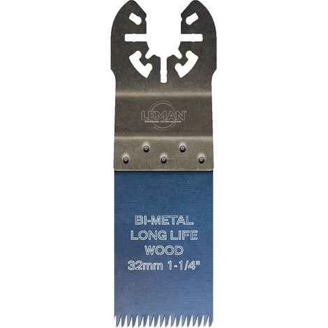 Lame de scie plongeante denture japonaise bi-métal pour outil oscillant L. 32 mm pour bois - 4032DJ.01 - Leman