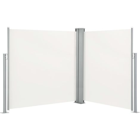 vidaXL Tenda da Sole Laterale Retrattile Crema 140x600 cm
