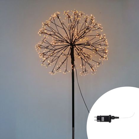 Lampada da terra Dente di leone luminoso altezza 60cm 400 Led Bianco Caldo 3000K Wisdom (1/3)
