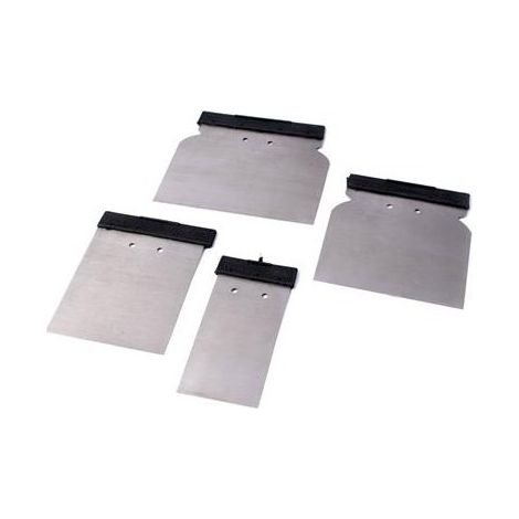 4-teiliges Set aus Metall-Klappspateln