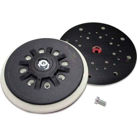 Patin de ponçage 150 mm 8 trous adapté à la ponceuse orbitale Bosch ETS 150, ETS EC 150, LEX 150, WTS 150/7 498987 (souple), 1 pièce (1/3)