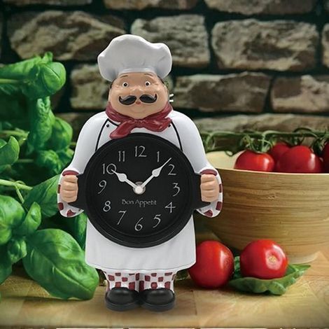 Küchenchef-Wanduhr, moderne Wanduhr für Esszimmer, Restaurant oder Küche.
