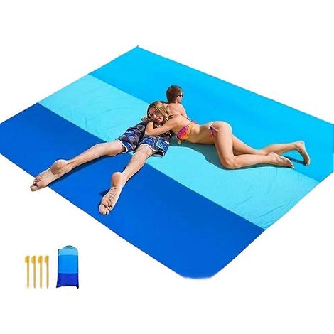 Plage cou ure résistant à L eau Sandproof 79x 83 plage tapis rapide Dry Sand Free pliable cou ure pour Family (1/5)