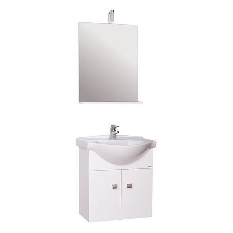 Mobile bagno sospeso emma cm.58 completo colore bianco - Salone (1/3)