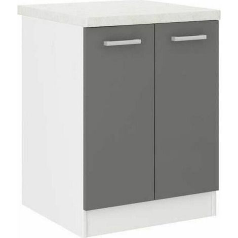 BigBuy ULTRA Unterschrank Küche 60 cm modern Grau