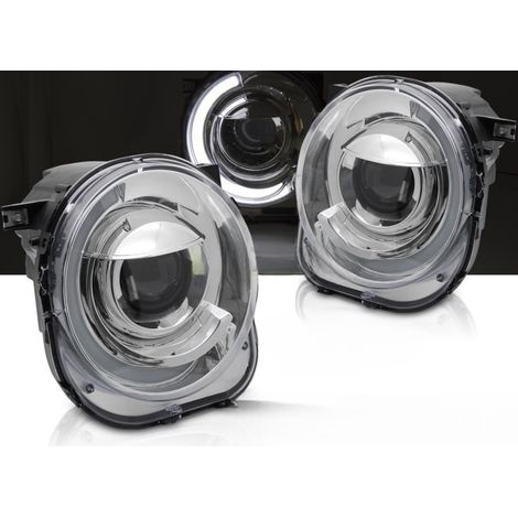 Paire de feux phares Jeep Renegade de 2014 a 2018 LTI LED Chrome-41386965 (1/3)