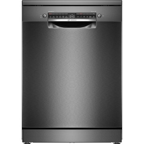 Bosch Serie 4 SMS4EMC06E Lavastoviglie da libera installazione 14 coperti Acciaio nero spazzolato anti-impronta Classe B. Posizionamento dell'apparecchio: Libera installazione, Dimensione: Dimensio... (1/10)