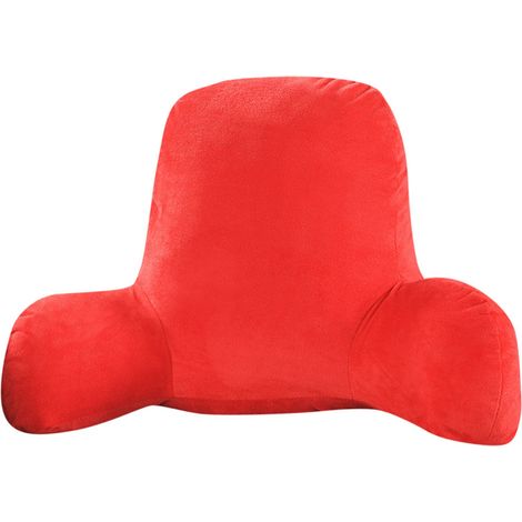 Dieses Lesekissen fürs Bett verfügt über Armlehnen, eine große, weiche Rückenlehne und eine Lendenwirbelstütze. Es eignet sich für Sofas und Sessel und kann auch auf Betten, Armlehnen und anderen Ober (1/5)
