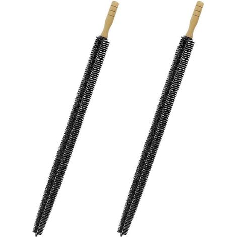 Lot de 2 brosses de nettoyage pour radiateur - 75 cm - Flexible - Longue brosse de chauffage - Brosse à nervures - Radiateur plat pour radiateur (1/5)