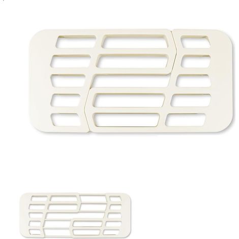 Égouttoir à vaisselle réglable pour évier, longueur ajustable entre 33 et 43 cm, pour égoutter légumes, fruits et bols. (1/5)