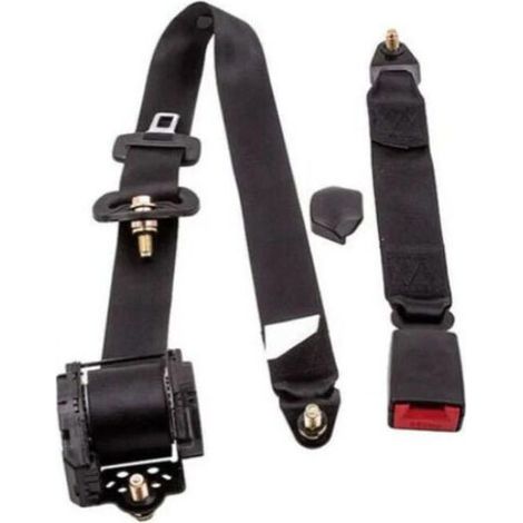 Ceinture de sécurité rétractable 3 points – Installation facile – Longueur 3000 mm – Résistance traction 14700 N – Pour voiture et camion (1/5)