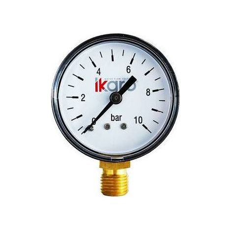 Manomètre max 10 bar Raccord 1/4 (gaz)