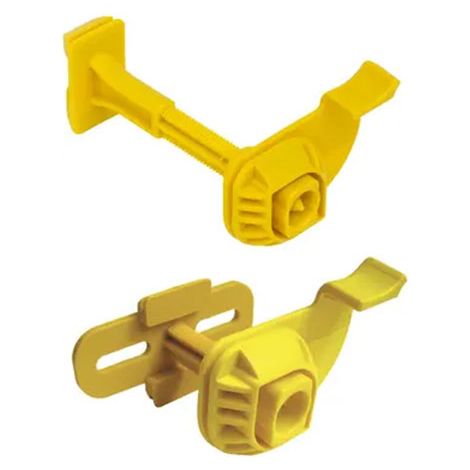 Isover – Appui de fourrure 45 mm en polymère – Boîte de 50 pièces – Pose rapide sans outil – Compatible avec supports parpaing, béton, bois