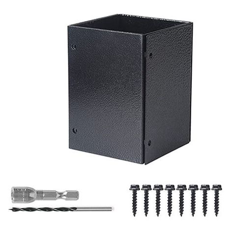 [NEVER USED]  Adjustable Post Protector (Range 3.3-6"), Protects Mailboxes, Decks, and Fences from Rain and Equipment Damage