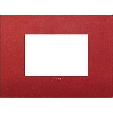 VIMAR - 19653.75 Plaque d'immatriculation classique 3M, rouge mat