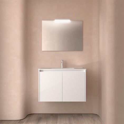 Noja ensemble complet 800 2 portes blanc brillant (1/2)
