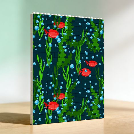 Cadre en blocs pour adultes, cadeau pour anniversaire et Saint‑Valentin (1/5)