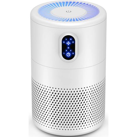 Purificateur D Air - Filtre HEPA Vrai H13 - Pour Pièces Jusqu À 100 M² - 4 Vitesses - Minuterie 1 2 4 8 H - Lumière De Nuit - 20 dB - Pour Chambre Salon Cuisine Sous-Sol Crèche
