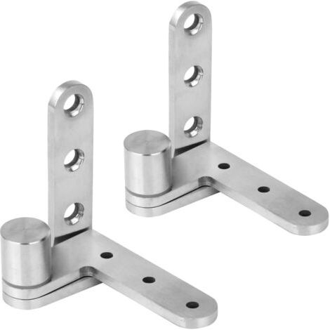 Charnière pivotante, quincaillerie de porte pivotante, charnière à 270 degrés, pour portes de placard, porte fenêtre. Charge maximale 132 lb/paire de charnières de portail de clôture, charnières de po (1/3)