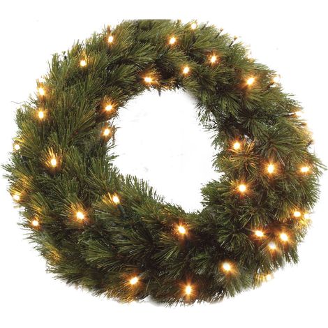 Triumph Tree Couronne de Noël illuminée Vert H60xl60xL20cm (1/3)