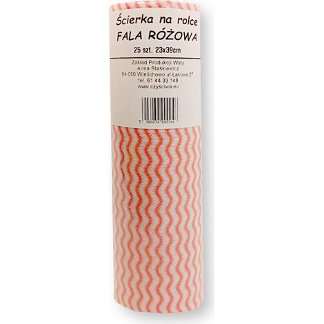 Rollo de tela Wave rosa ZPW, 25 unidades.