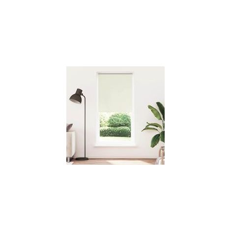 Tenda a rullo oscurante 124,4 x 230 cm, larghezza tessuto 120 cm, bianco sporco - Crezuo (1/4)