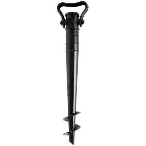QORVA-Piquet de parasol, piquet de sol portable pour parasol, ancrage au sol pour la plage, la pêche, le jardin, la terrasse (1/4)