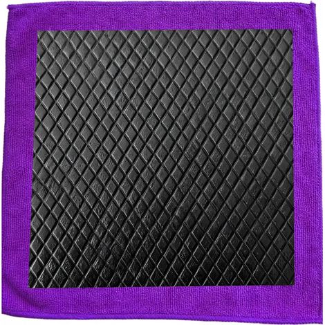 Chiffon d'argile à losanges violet (1/5)