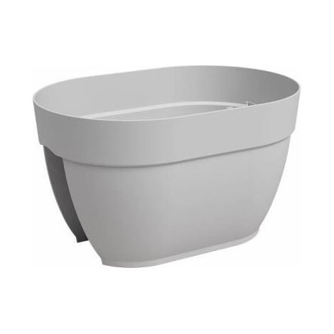 Jardiniere - ARTEVASI - CAPRI CAMPANA - Balcon - 40 ma - Gris clair (1/2)