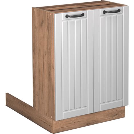 isola cucina Fame-Line, Bianco casa di campagna, 60 cm senza piano di lavoro, Vicco