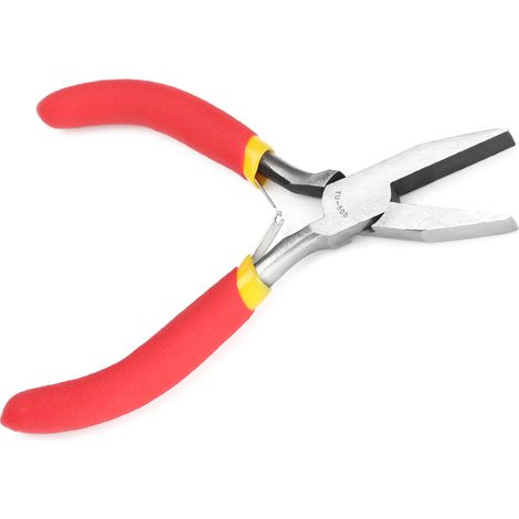 Pince à becs fins sans dents TU-505 Mini en acier chrome vanadium de 12,7 cm (5 po) avec poignée en plastique (1/5)