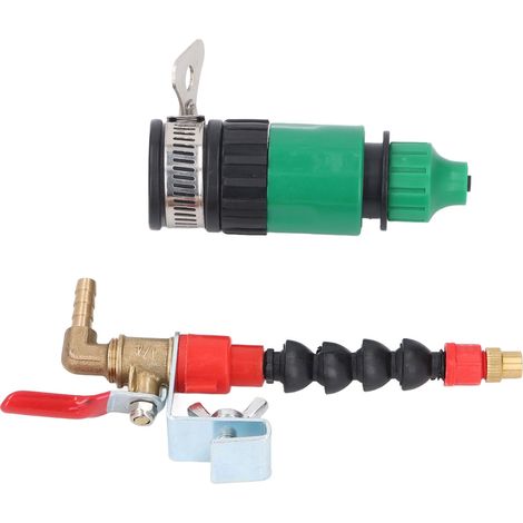 Pulvérisateur d'eau pour dépoussiérage, tuyau de 10 m, raccord universel, buse, système de brumisation de liquide de refroidissement pour machine de découpe et meuleuse d'angle (1/5)
