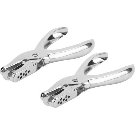 2 Stück Einzellocher 45 Stahl Handlochzange für Kleidung, Tickets und Papier 6 mm Durchmesser (1/5)