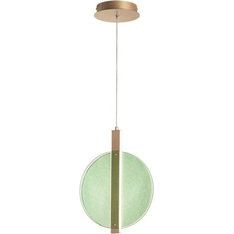 Lampada a sospensione LED JUIS in vetro texturizzato VERDE Piccolo 30 cm (1/4)