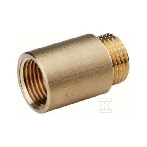 Messingverlängerung 1/2" 25MM gelb O