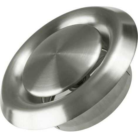 Grille d'Aération, Adjustable Grille de ventilation en Acier Inoxydable Bouche d’Extraction Ronde Murale Ventilation Hotte(5 pouces) (1/5)