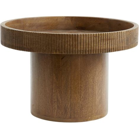 Light & Living tavolino Kalomo legno marrone scuro - Ø50x35 cm
