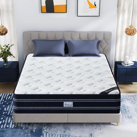 Matelas mousse 140 x 190 cm – Épaisseur 25 cm – Mousse à mémoire – Anti-acarien et hypoallergénique – Aération 3D - Conception ergonomique (1/5)