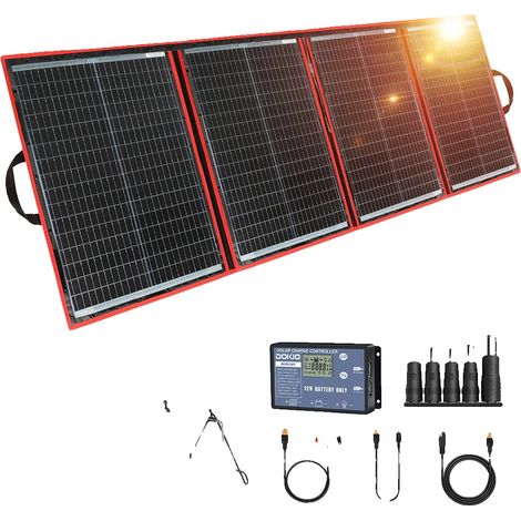 Panel solar portátil y plegable, generación de energía eficiente, 200W ZJ (1/2)