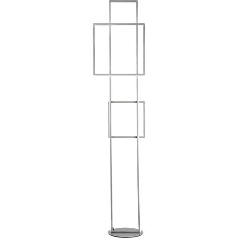 Lampe sur pied LED dimmable en métal design moderne Dowel - Silver (1/3)