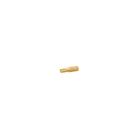 Embout Qualité industrielle 1/4" C6.3 Titanium TORX T10 Longueur 25 - 1 pièce (1/2)