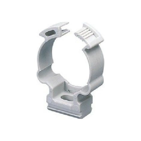 Clips a scatto Antiurto per tubi 32 mm RAL7035