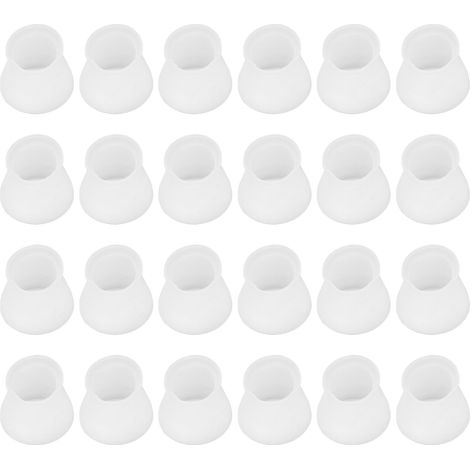 Lot de 24 patins de chaise en silicone anti-rayures et anti-bruit pour protection de meubles (1/5)