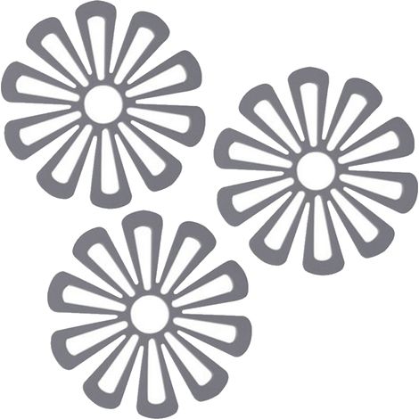 Dessous de plat en silicone antidérapants pour table et comptoir de cuisine, résistants à la chaleur jusqu'à 227 °C (gris)
