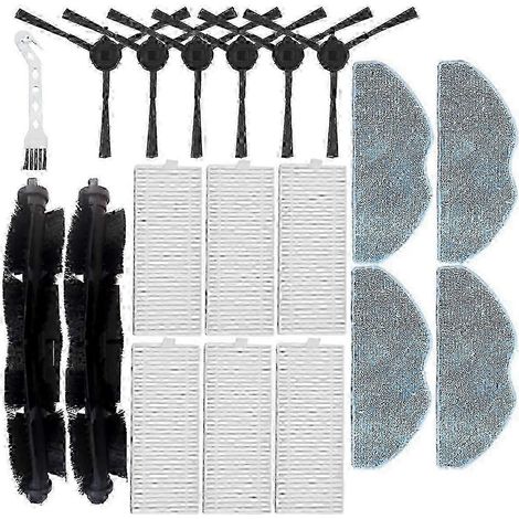 AURA 19 PCS pour aspirateur robot Tefal Rowenta X-Plorer Série 75 S+ RG8597W : brosse principale et filtre HEPA (1/5)