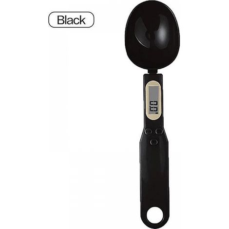 (Noir) Balance de cuisine numérique LCD 500 g 0,1 g, cuillère doseuse électronique pour la cuisine, le café, le thé et le sucre, ustensiles de cuisine-AquaForge (1/5)