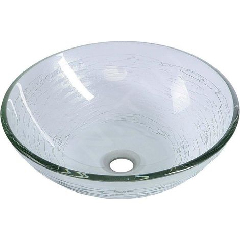 Sapho Beauty - Vasque à poser, diamètre 420 mm, verre clair 2501-18 (1/5)