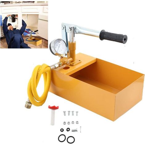 Pompe de remplissage pour installation sanitaire solaire – Pression d’épreuve 25 bars – Réservoir intégré en aluminium et plastique durable – Usage chauffage et climatisation (1/5)