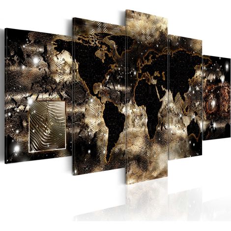 Quadro - Continenti e stelle - 100x50 (1/4)